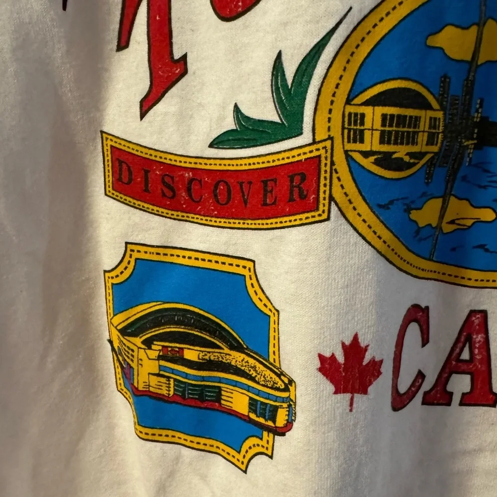 Vintage Toronto Canada Tourist Souvenir Graphic Tee Single Stitch XL Unisex - Picture 10 of 12